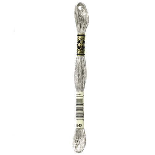 12 Pack - DMC 6-Strand Embroidery Cotton 8.7yd-Light Beaver Grey - 117-648 - 077540051878