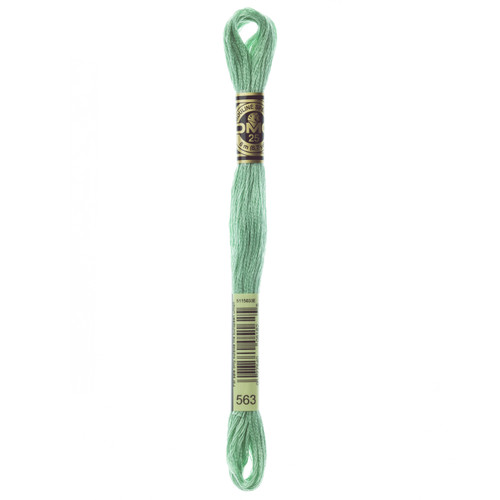 12 Pack - DMC 6-Strand Embroidery Cotton 8.7yd-Light Jade - 117-563 - 077540051625