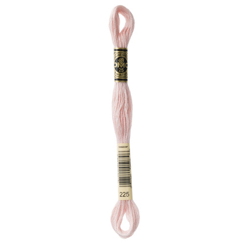 12 Pack - DMC 6-Strand Embroidery Cotton 8.7yd-Ultra Light Shell Pink - 117-225 - 077540050796