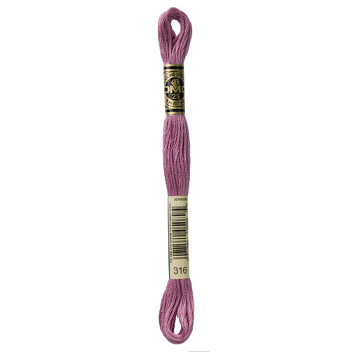 12 Pack - DMC 6-Strand Embroidery Cotton 8.7yd-Medium Antique Mauve - 117-316 - 077540050895