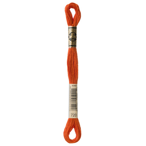 12 Pack - DMC 6-Strand Embroidery Cotton 8.7yd-Dark Orange Spice - 117-720 - 077540052004