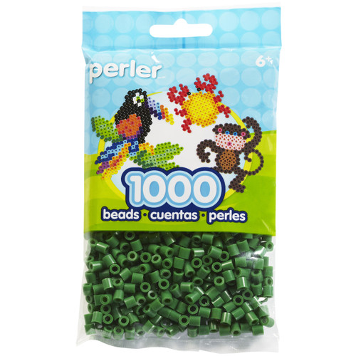 Perler Beads 1,000/Pkg-Dark Green - PBB80-19-19010 - 048533190102
