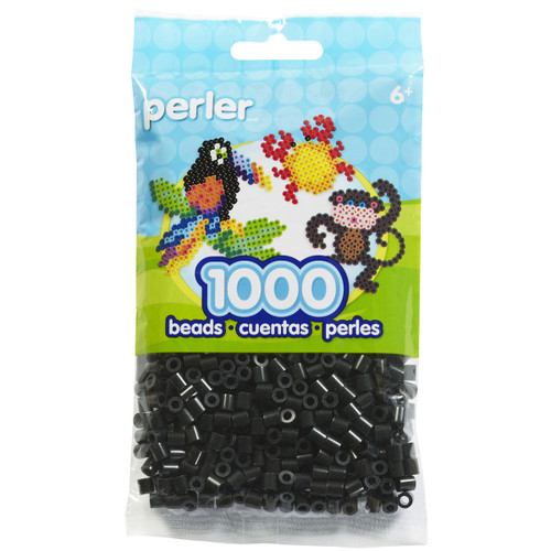 Perler Beads 1,000/Pkg-Black - PBB80-19-19018 - 048533190188