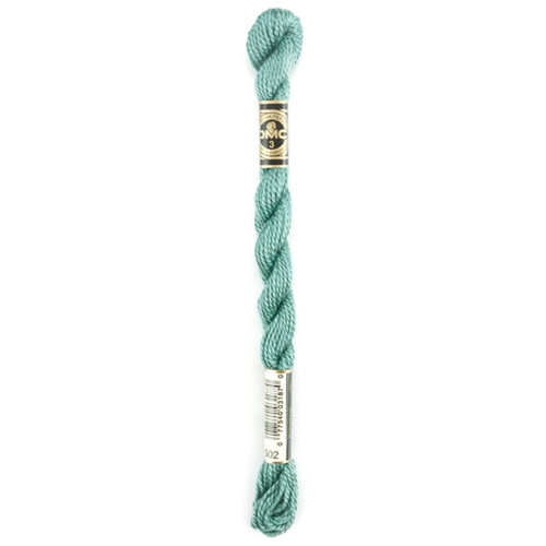 DMC Pearl Cotton Skein Size 3 16.4yd-Blue Green - 115 3-502
