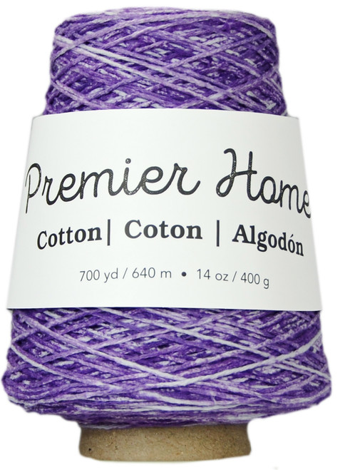 Premier Home Cotton Multi Yarn Cone-Violet Splash - 1032-03 - 847652052410 Premier Home Cotton Multi Yarn Cone-Violet Splash - 1032-03 - 847652052410