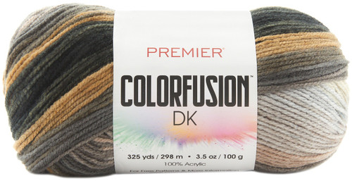 3 Pack - Premier Colorfusion DK Yarn-Morning Coffee - 1196-14 - 840166801482