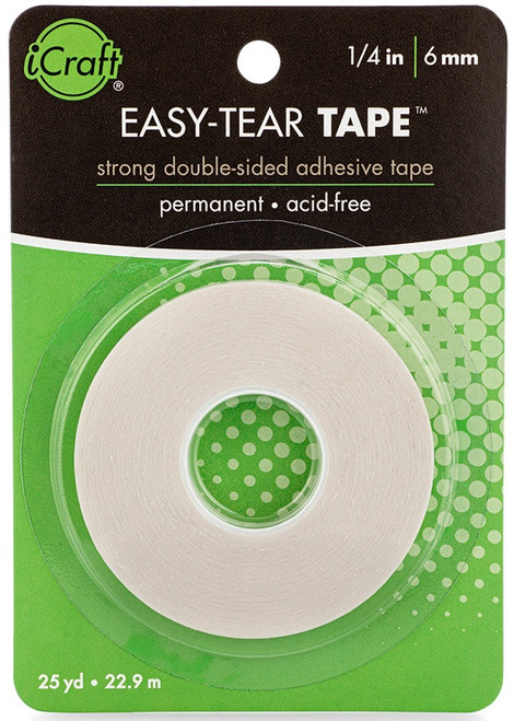 4 Pack - iCraft Easy-Tear Tape-.25"X25yd - 3374J - 000943133742