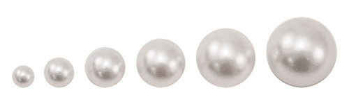 Idea-Ology Pearl Baubles .313" To .75" 60/Pkg-Undrilled Cream Pearls TH94099