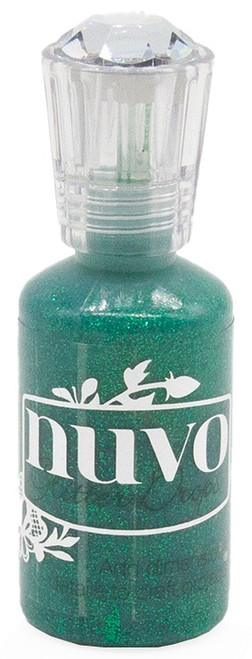 4 Pack Nuvo Glitter Drops 1.1oz-Grotto Green NGD-778 - 841686107788