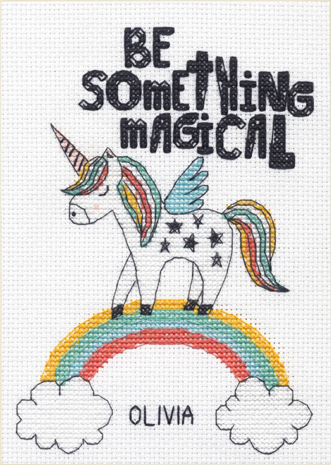 Dimensions Counted Cross Stitch Kit 5"X7"-Be Something Magical (14 Count) - 70-65218 - 088677652180
