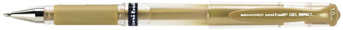 Uni-Ball Gel Impact Pen-Gold UB60767 - 030246607671