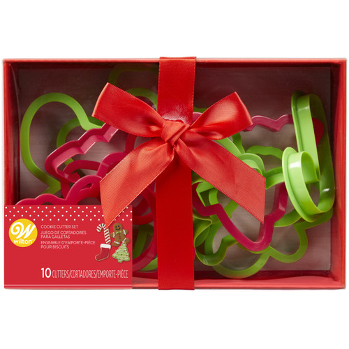 3 Pack Plastic Cookie Cutters Gift Boxed 10/Pkg-Christmas -W43956 - 070896039569