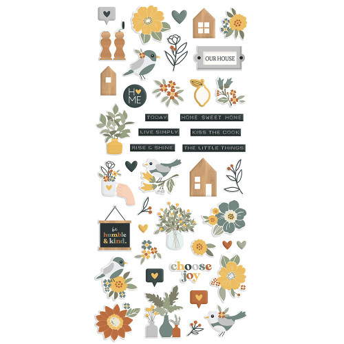 Hearth & Home Puffy Stickers 44/PkgHHO16521 - 810079980178