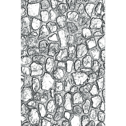 Sizzix 3D Texture Fades Embossing Folder By Tim Holtz-Mini Cobblestone - 665461 - 630454273806