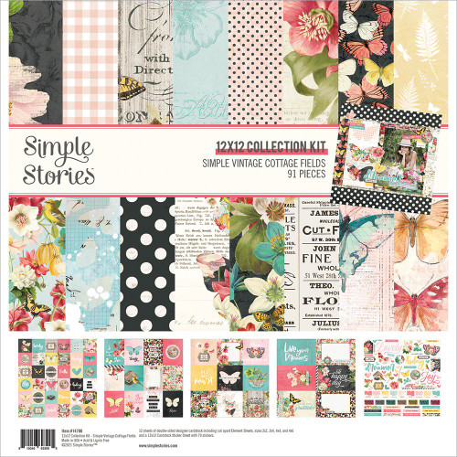 Simple Stories Collection Kit 12"X12"-Simple Vintage Cottage Fields -CF14700 - 810046693995