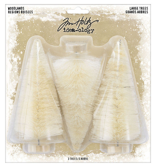 Idea-Ology Woodland Large Trees 3/Pkg-Natural 5" - TH94212