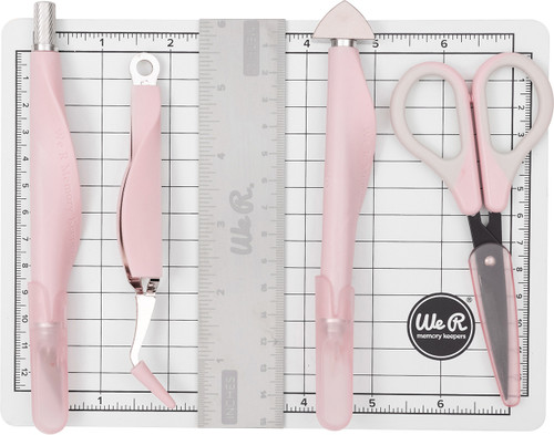 We R Memory Keepers Mini Tool Kit-Pink 60000463 - 633356631958