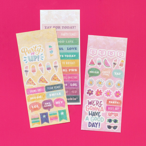 Damask Love Life's A Party Mini Sticker Book-W/Holographic Foil Accents 166/Pkg - DL010661 Damask Love Life's A Party Mini Sticker Book-W/Holographic Foil Accents 166/Pkg - DL010661