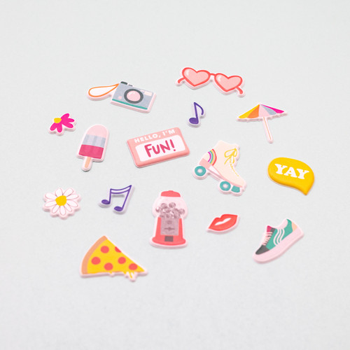 Damask Love Life's A Party Mini Puffy Stickers 42/Pkg- - DL010657 Damask Love Life's A Party Mini Puffy Stickers 42/Pkg- - DL010657