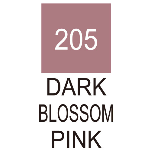 6 Pack Kuretake ZIG Clean Color Real Brush Marker-Dark Blossom Pink RB6000AT-205