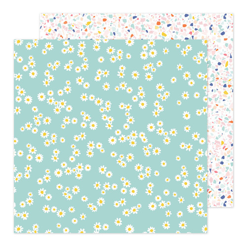25 Pack Damask Love Life's A Party Double-Sided Cardstock 12"X12"-Flower Power DLLAP12-10641 - 718813131896