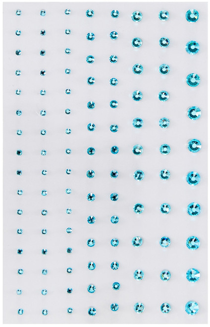 3 Pack - Spellbinders Color Essentials Gems 108/Pkg-Teal Mix - SCS-148