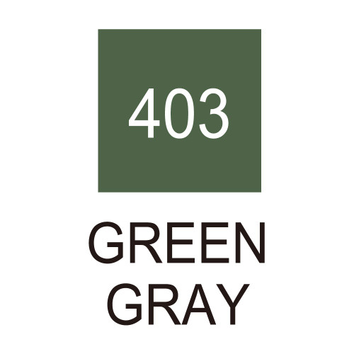 Kuretake ZIG Clean Color Real Brush Marker-Green Gray RB6000XX-403