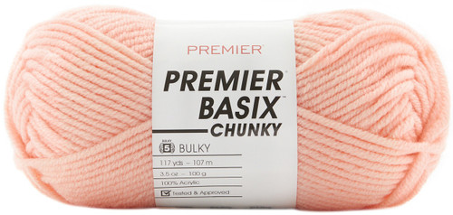 6 Pack Premier Basix Chunky Yarn-Apricot 1145-09 - 847652094298