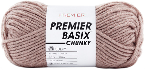 6 Pack Premier Basix Chunky Yarn-Taupe 1145-16 - 847652094366