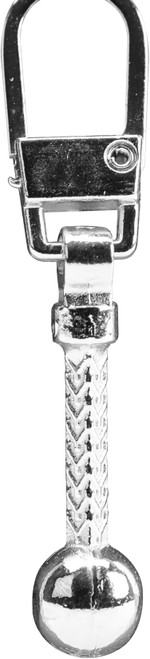 6 Pack - Coats Zipper Pull-Silver Ball & Chain - F11-401SI