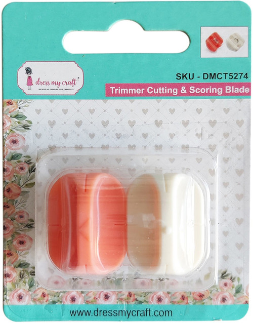 Dress My Craft Trimmer Cutting Blade & Scoring Blade 2/Pkg-For Trimmer DMCT4416 & Trimmer DMCT4438 DMCT5274 - 194186010363