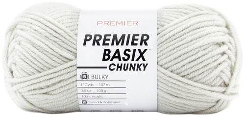 6 Pack Premier Basix Chunky Yarn-Mist 1145-40 - 847652094601
