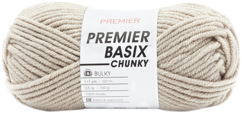 6 Pack Premier Basix Chunky Yarn-Birch 1145-36 - 847652094564