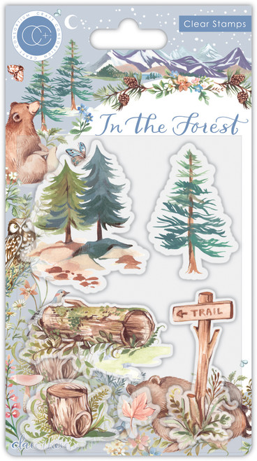 5 Pack Craft Consortium A5 Clear Stamps-In The Forest CSTMP073 - 5060921930065