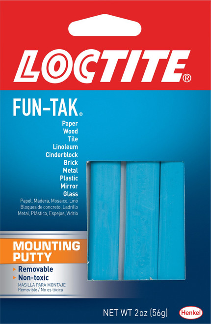 6 Pack - Loctite Fun-Tak Mounting Putty-2oz Clear - 1865809 - 079340647435