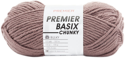 Premier Basix Chunky Yarn-Mauve 1145-18 - 847652094380