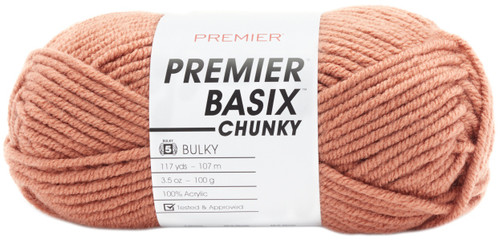 Premier Basix Chunky Yarn-Terracotta 1145-10 - 847652094304