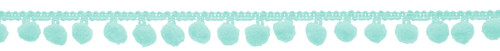 Simplicity Pom Pom Fringe 3/4"X4'-Light Teal 187 2087-916 - 192887010361