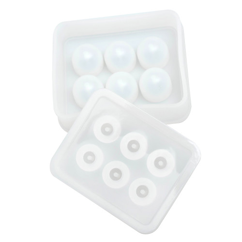 American Crafts Color Pour Resin Mold-Round Bead - 34001007