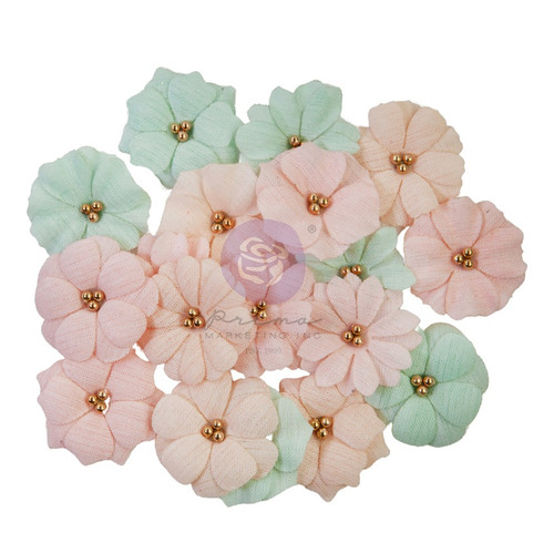 3 Pack Prima Marketing Mulberry Paper Flowers-Suenos Dulces/Miel FG658793 - 655350658793