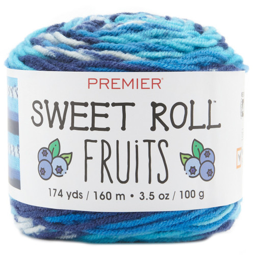3 Pack Premier Sweet Roll Fruits Yarn-Blueberry 2056-11 - 840166812747