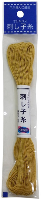 6 Pack - Olympus Sashiko Cotton Thread 22yd - Solid-Gold - ST20SP-05 - 49714512965254971451296525