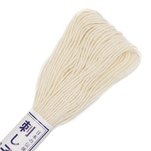 6 Pack - Olympus Sashiko Cotton Thread 22yd - Solid-Off White - ST20SP-02