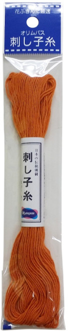 6 Pack - Olympus Sashiko Cotton Thread 22yd - Solid-Carrot Orange - ST20SP-04 - 49714512965184971451296518