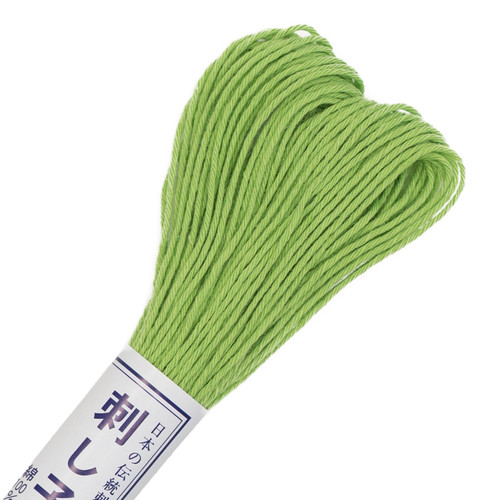6 Pack - Olympus Sashiko Cotton Thread 22yd - Solid-Yellowish Green - ST20SP-06