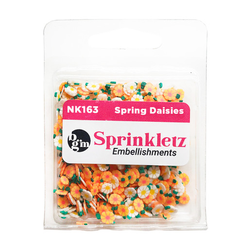 6 Pack Buttons Galore Sprinkletz Embellishments 12g-Spring Daisies BNK-163 - 840934009355
