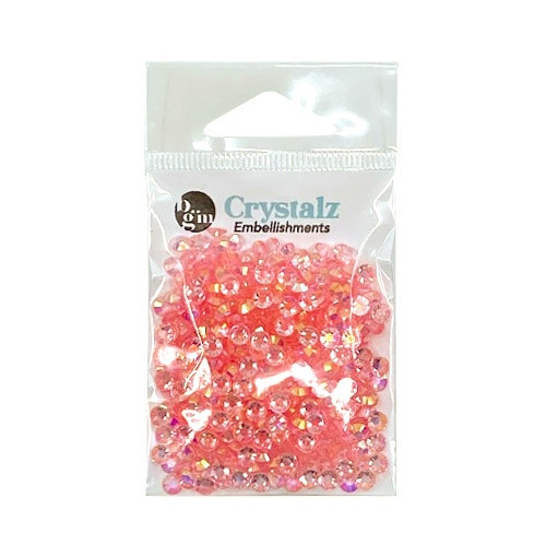 6 Pack - Buttons Galore Crystalz Clear Flat Back Gems-Grapefruit - CRZ-101 - 840934009539