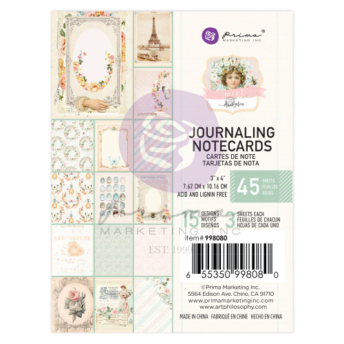 3 Pack Miel By Frank Garcia Journaling Cards 3"X4" 45/Pkg-15 Designs/3 Each FG998080 - 655350998080