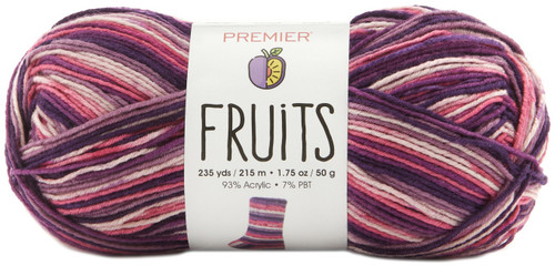 3 Pack Premier Fruits Yarn-Plum 2052-03 - 840166809488