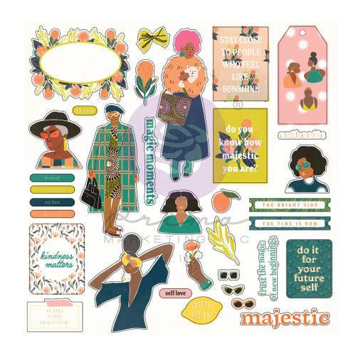 3 Pack - Majestic Cardstock Ephemera 34/Pkg-Shapes, Tags, Words, Foiled Accents - P656362 - 655350656362 3 Pack - Majestic Cardstock Ephemera 34/Pkg-Shapes, Tags, Words, Foiled Accents - P656362 - 655350656362